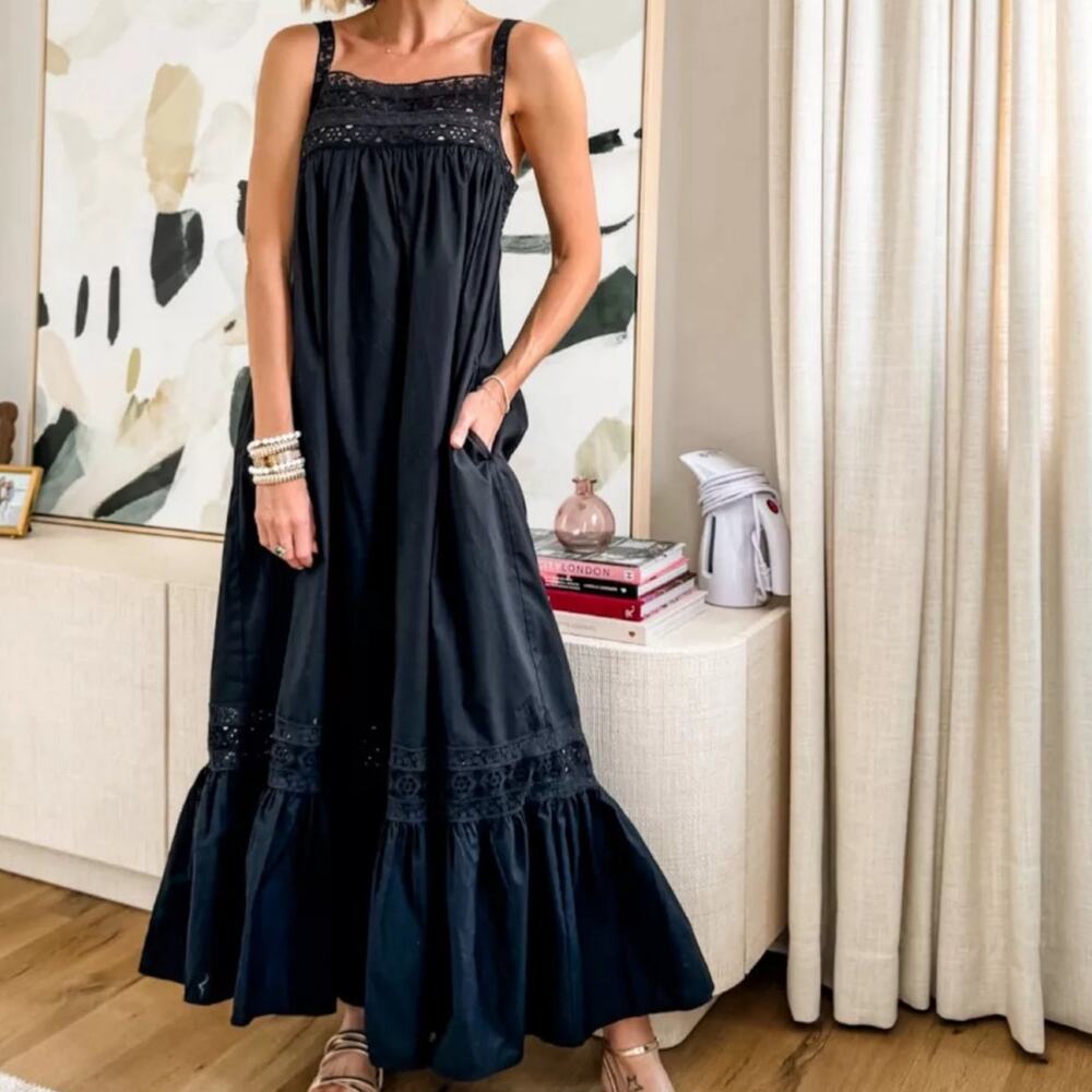 J. Crew Elegant Black Maxi Dress